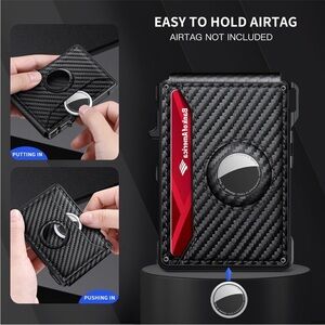 Wallet with Airtag Holder
